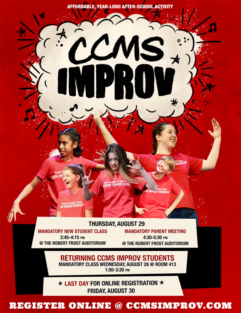 CCMS Improv Registration flyer